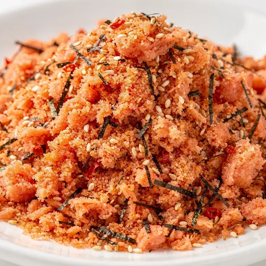 Mentaiko-furikake med torkad rom och chili